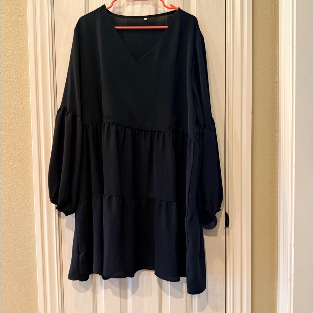 Chic Black Long Sleeve Dress